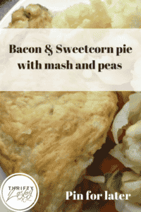Bacon and Sweetcorn Pie pin