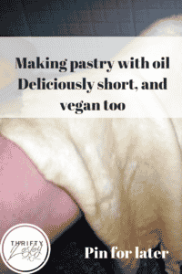 Pinterest image for making pastry with oil