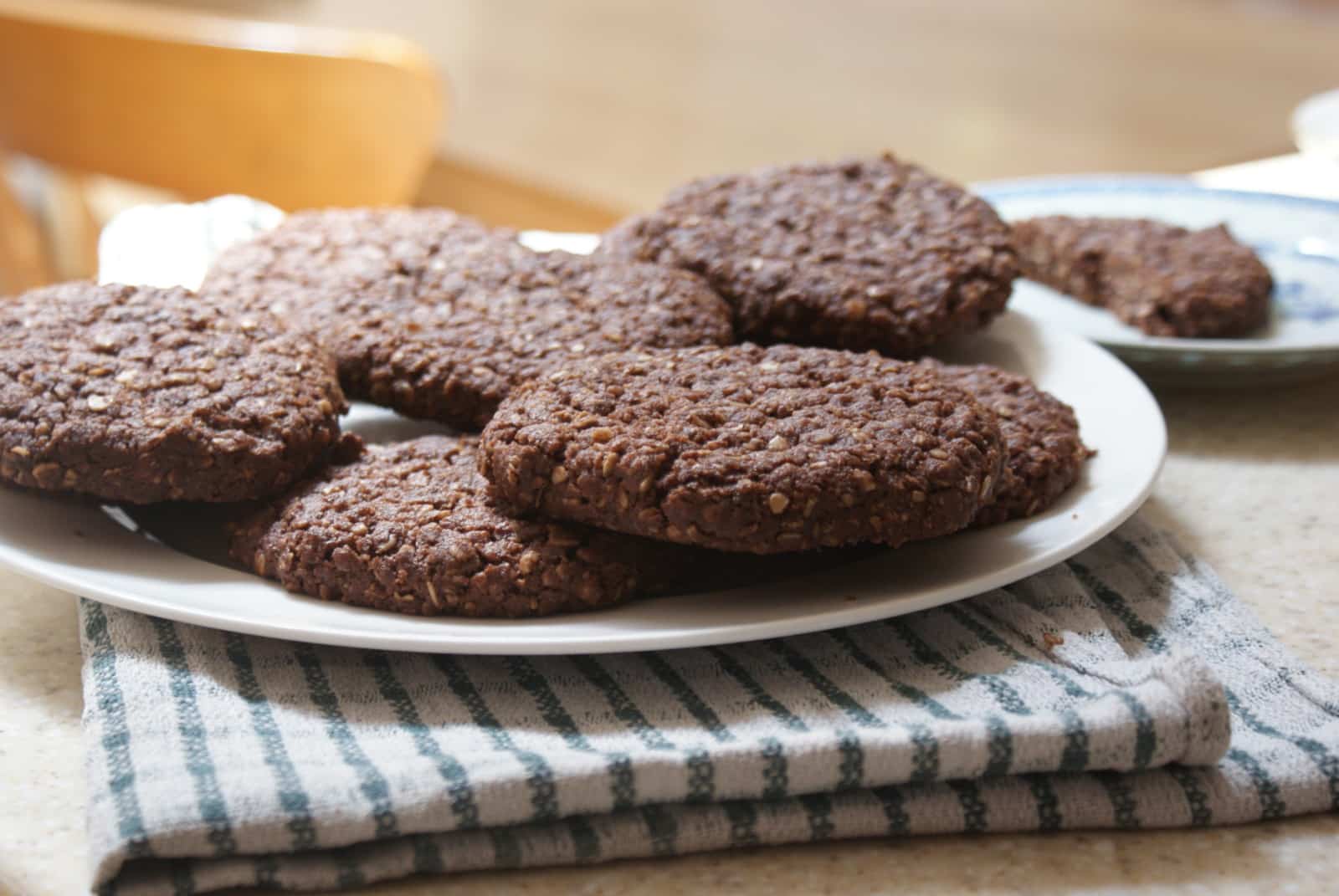 chocolate oaty biscuits