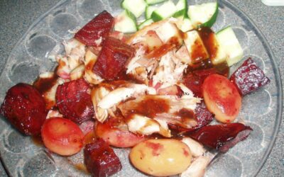 Smoked Mackerel and Roasted Beetroot Salad, 47p a serving