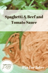 spaghetti and beef
