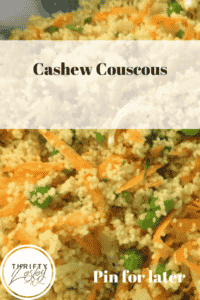 Salted Cashew Couscous