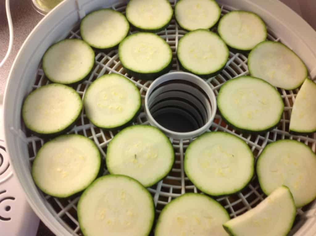 Courgette in drier