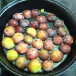 Roasted plums