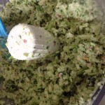 Cauliflower stalk pesto