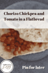 chorizo in a flatbread
