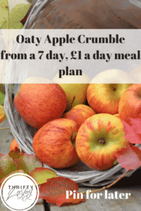 oaty apple crumble