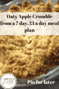 Oaty Apple Crumble