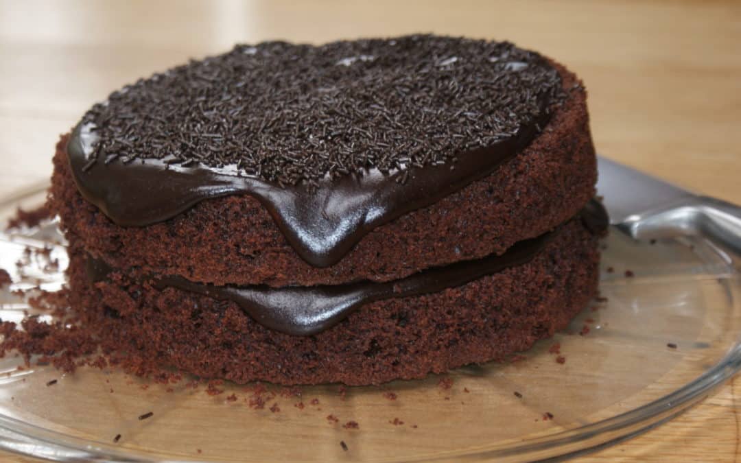 Chocolate Fudge Cake, made with / out eggs