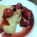 Muscovado and Red Fruit Cheesecake, 50p a serving with the fruit, 33p without