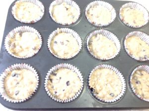muffins, uncooked