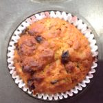 Muffins made with mincemeat and oats