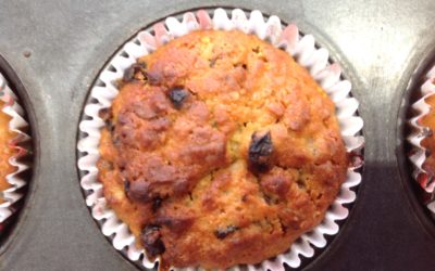 Mincemeat and oat muffin