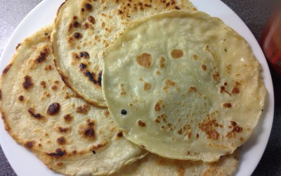 Pancakes, with lemon and sugar, the classic, and SUPER cheap!