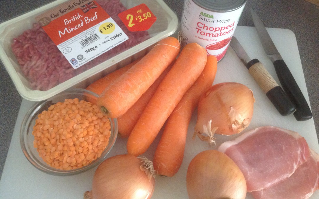 Meal plan 7 – Beef Ragu for 3 different dishes