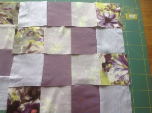 patchwork fabric squares