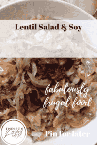 lentil salad with soy