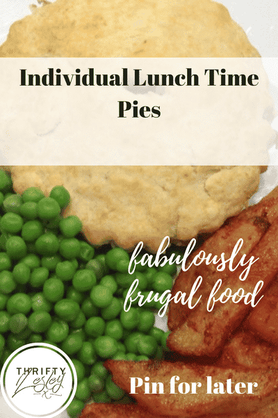 a Pinterest image for Lunch Time Pies