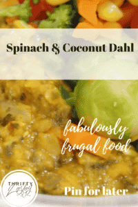 spinach and coconut dahl