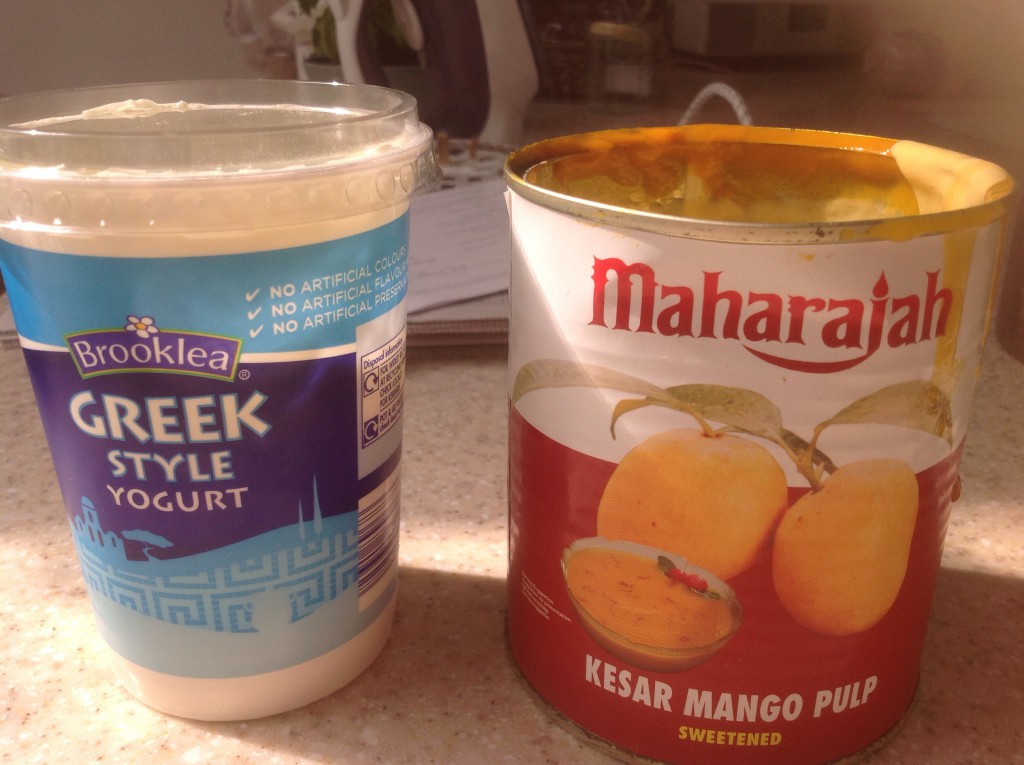 Yogurt and mango
