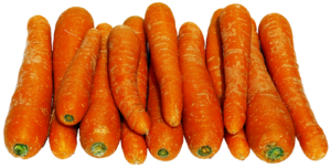 raw carrots in a pile