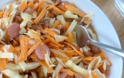 Hotdog & Blackeye Bean Salad Bowl, 41p – No Power Meal Plan