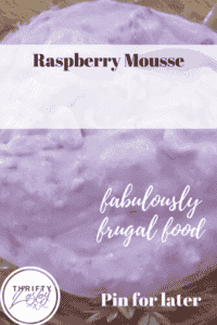raspberry mousse