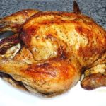 a whole, roasted, chicken
