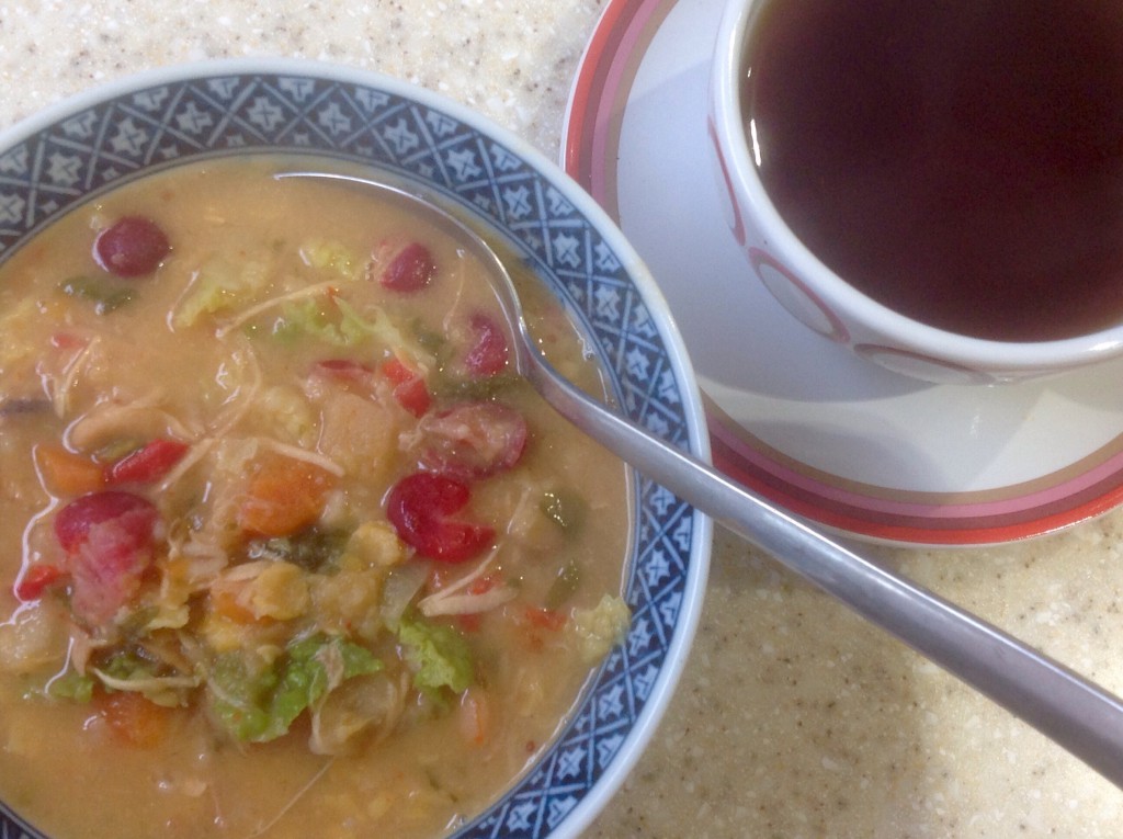 Turkey and cranberry soup