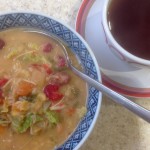 Christmas Leftovers – part 1. Soup, a Turkey & Cranberry Toast Topper, a Cheesy Tart