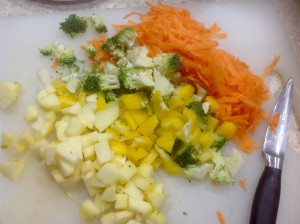 Chopped veg