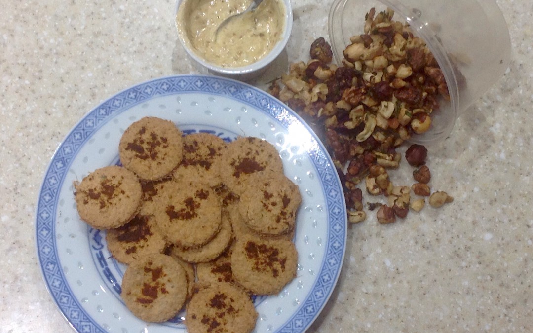 Nibbly bits – spicy nuts, pastry nibbles, dips and mini bannocks
