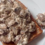 Mushrooms on toast, 41p. A super simple plate of loveliness for any time of day