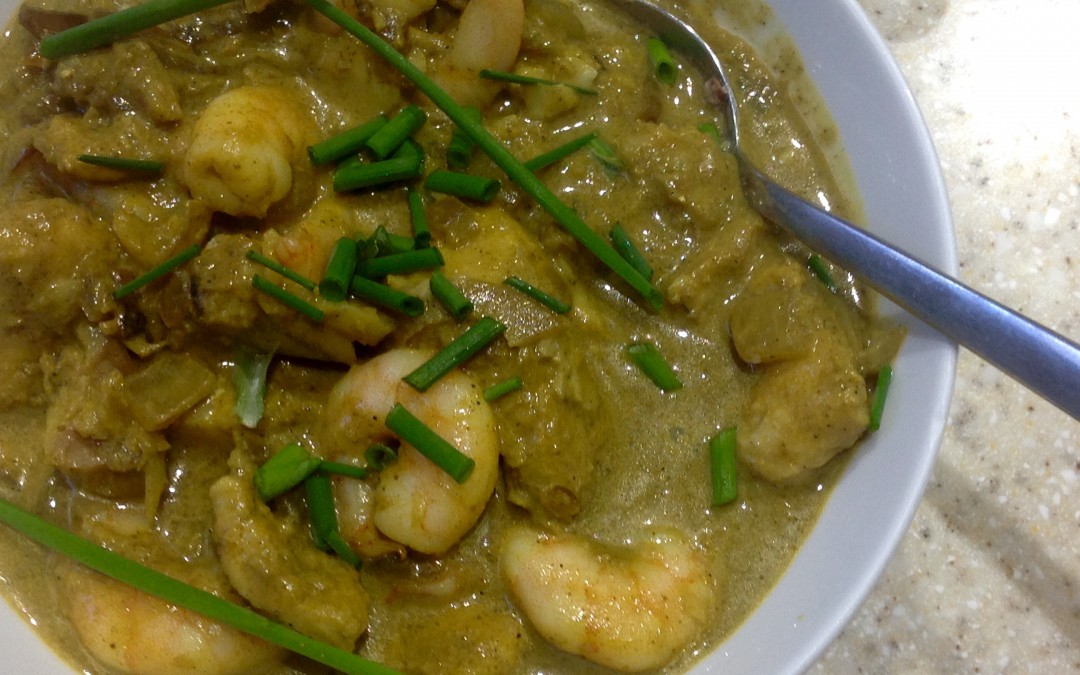 Goan Fish Curry, made with chicken, 56p. Plus the original fish recipe