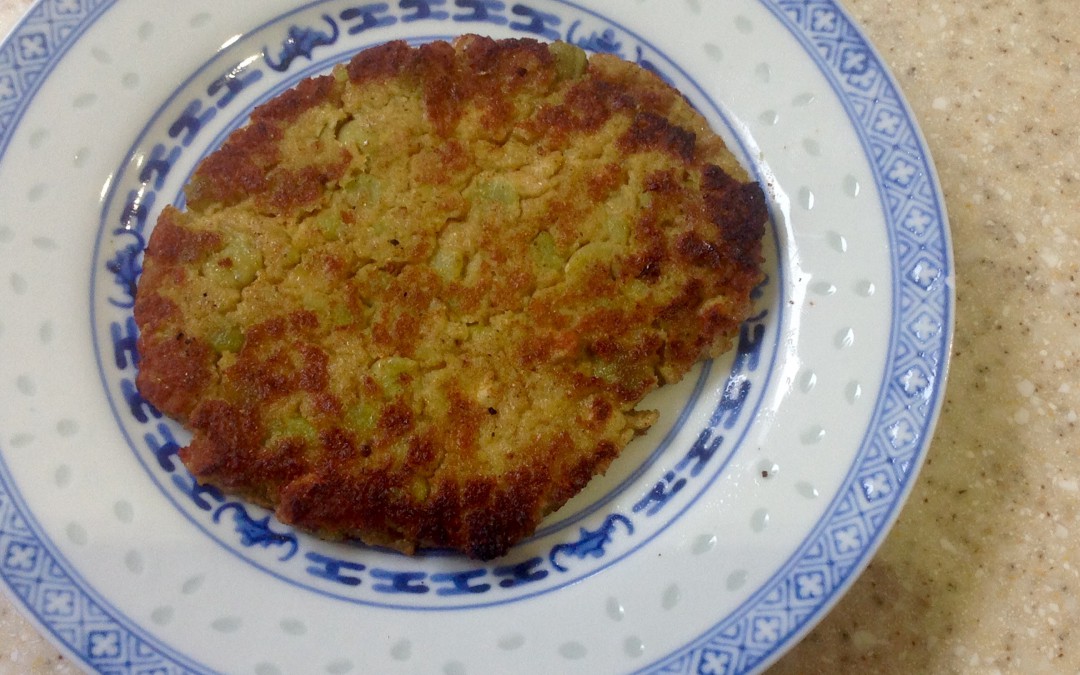 A kitchen experiment, Pea-Crumb Fritters, 6p