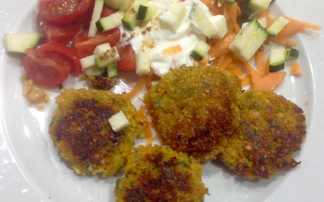 Raw chickpea carrot falafel, 15p. Delicious, with sweet variations too