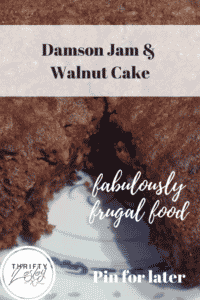 Damson Jam and Walnut Cake