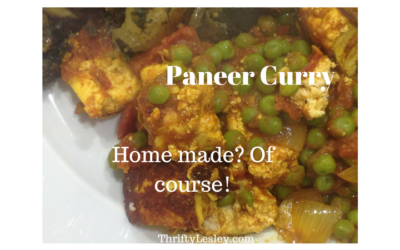 Paneer curry, using lovely home made paneer. 34p each and Yummy!