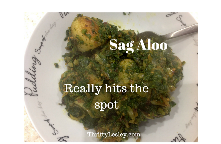 A delicious Sag Aloo that really hits the spot.