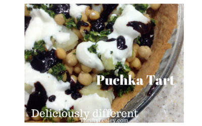 Puchka tart. What’s that? Complete deliciousness on a plate, that’s what
