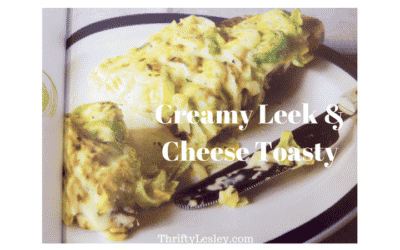 Creamy leek and cheese toasty