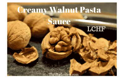 Creamy Walnut pasta sauce – LCHF if you want it to be