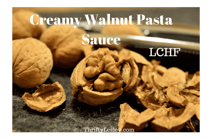 Creamy Walnut pasta sauce – LCHF if you want it to be