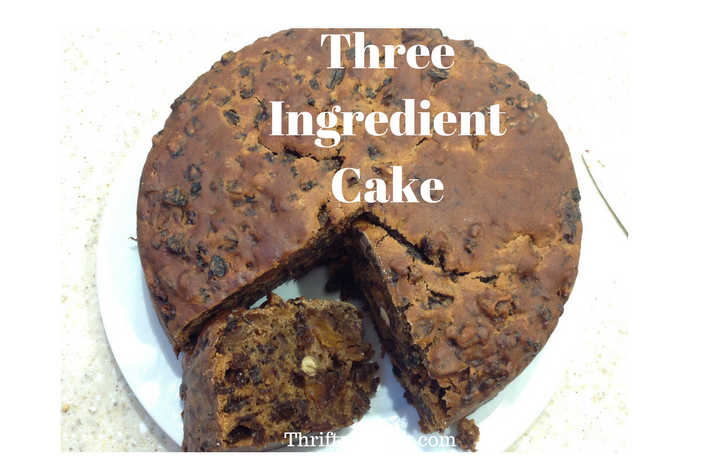 How to make a cake with just 3 ingredients, or maybe even 2! For when the SHTF?