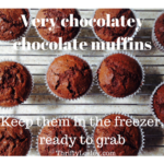 Chocolate Muffins. Quick, easy, great for packups and very cheap