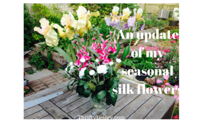 A seasonal change over of my silk flower display