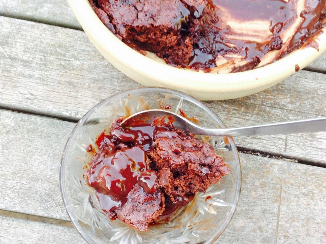 Old fashioned self saucing chocolate pudding. Quick and easy, no ...