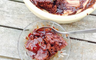 Old fashioned self saucing chocolate pudding. Quick and easy, no complicated method, and a mere 21p a serving
