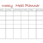 Would generic weekly meals help you meal plan?
