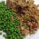 Chicken and leek crumble